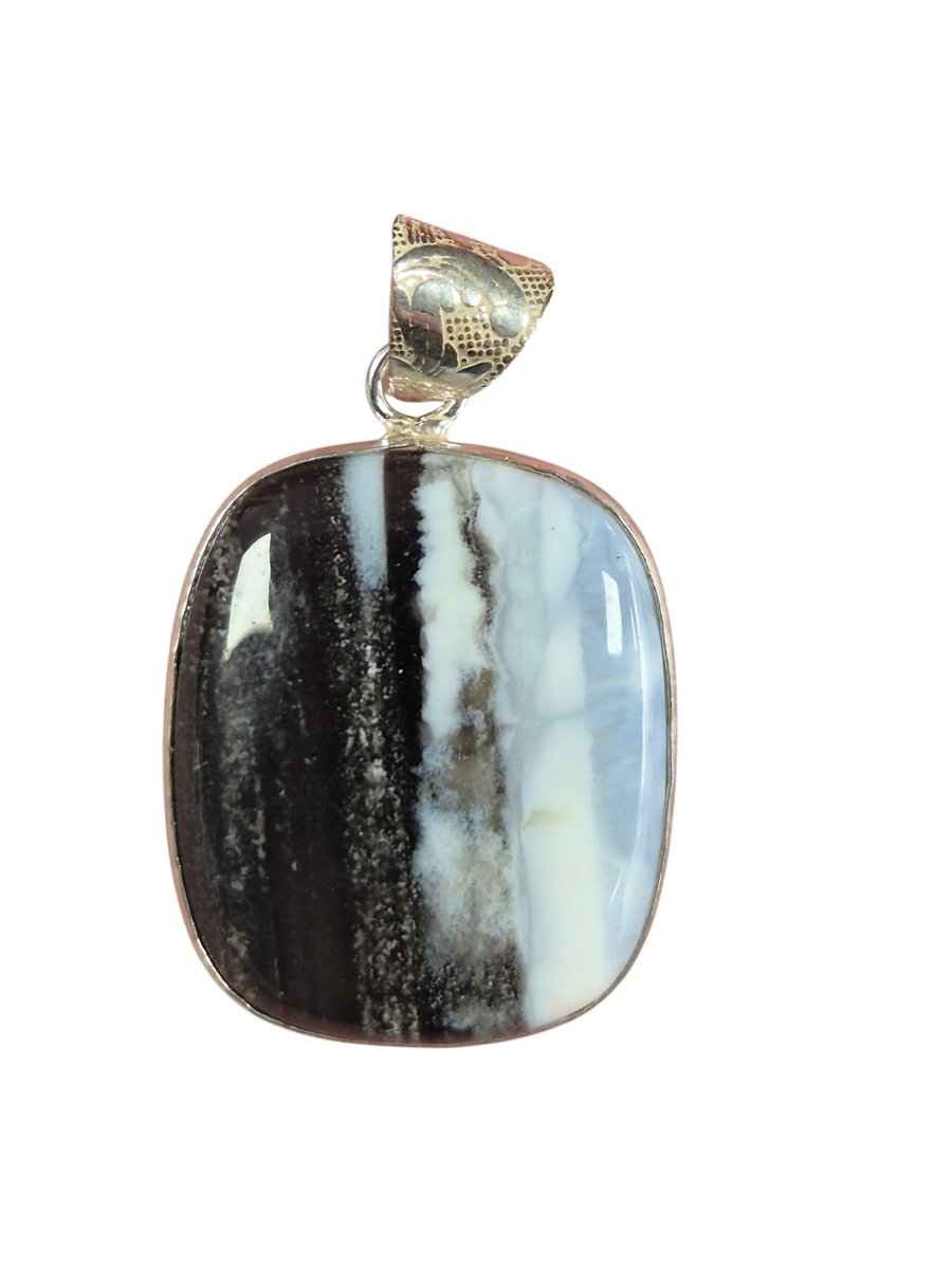 Owyhee Opaal edelsteen hanger ingezet in 925 Sterling zilver