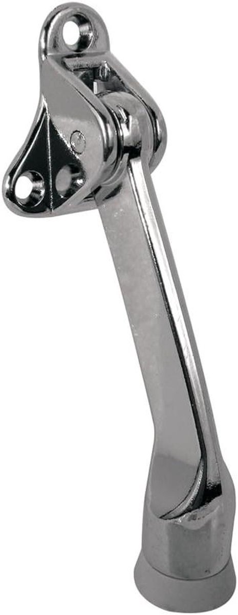 Deurhouder Veerbelast - Deurstop Deurvanger - Deur Op Zijn Plaats - Gegoten Constructie Chroom - 4 Inch Stijging - Chroom