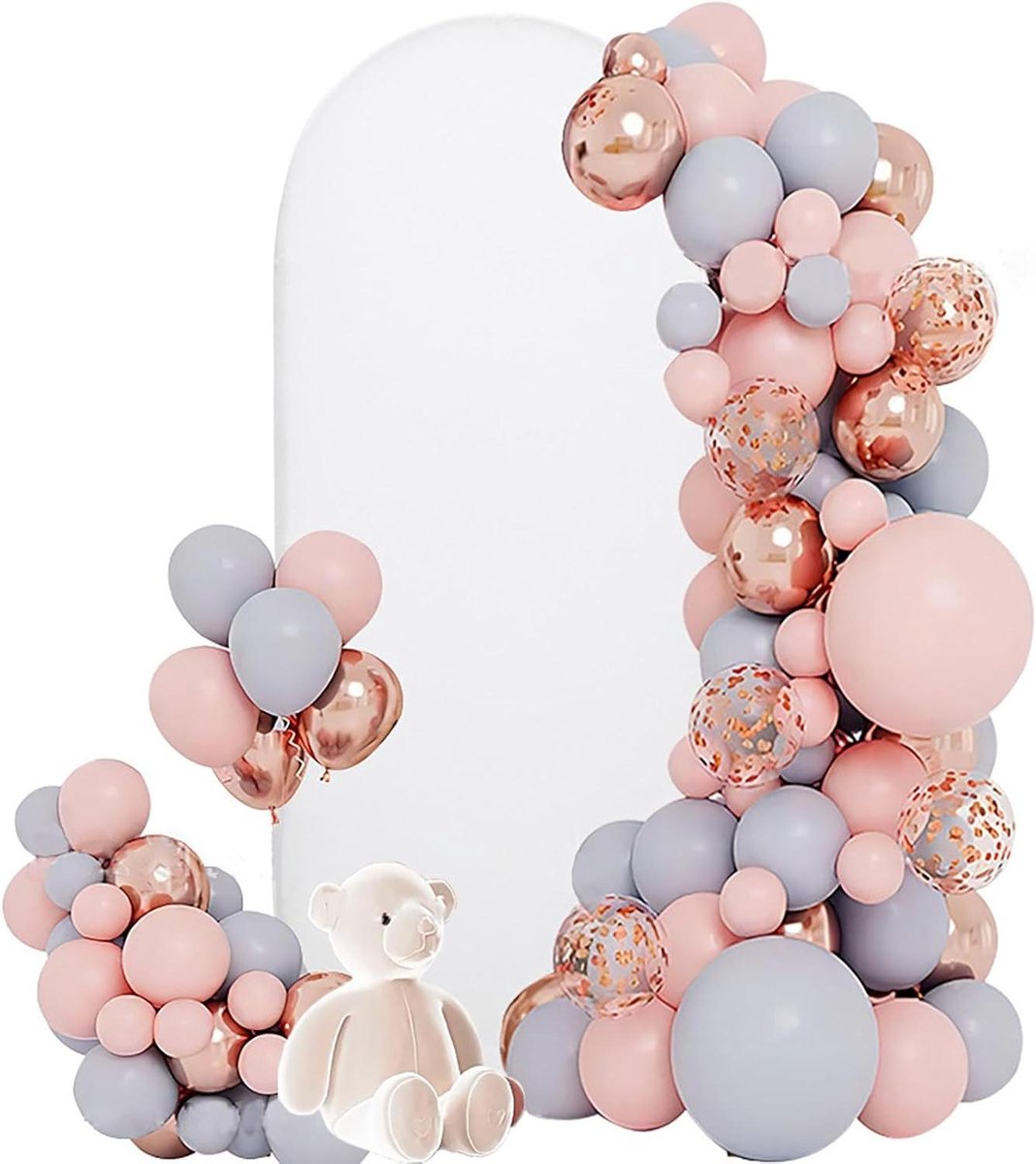 Bruiloft Arch Cover - Achtergrond Stand - Feest Decoratie - Verstelbaar Ontwerp - 5FT - Wit
