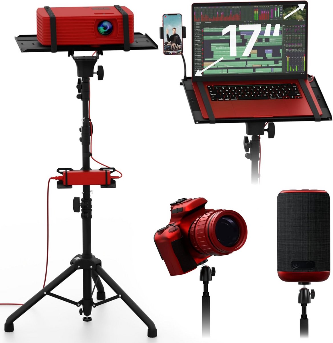 Projector Statief - Beamer Standaard - Tripod Verstelbaar - presentatie standaard