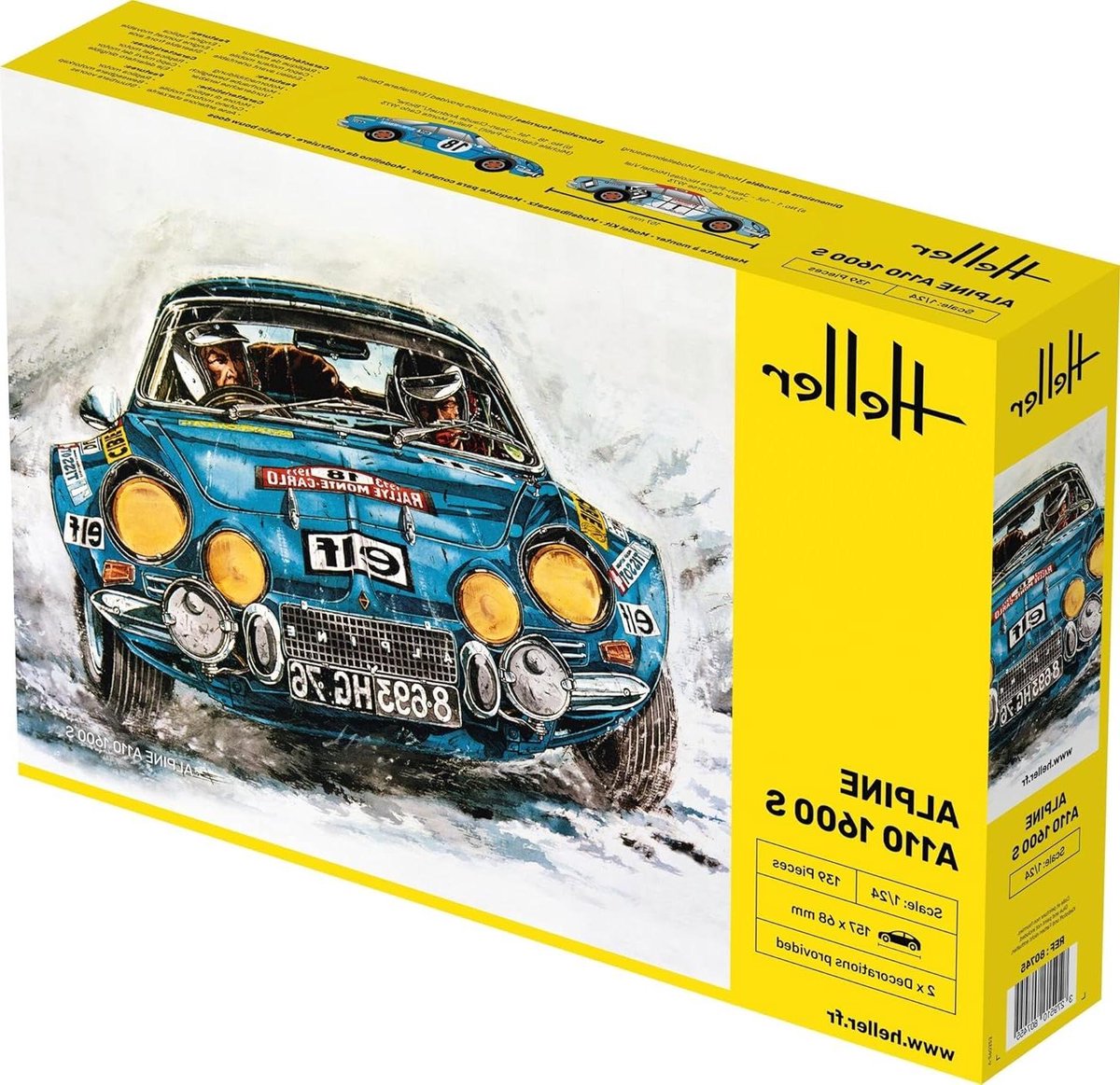 Alpine Modelbouwset - Klassieke Auto Kit - Hobby Bouwen - Gedetailleerd Kunststof Model - 1:24 Schaal - Grijs
