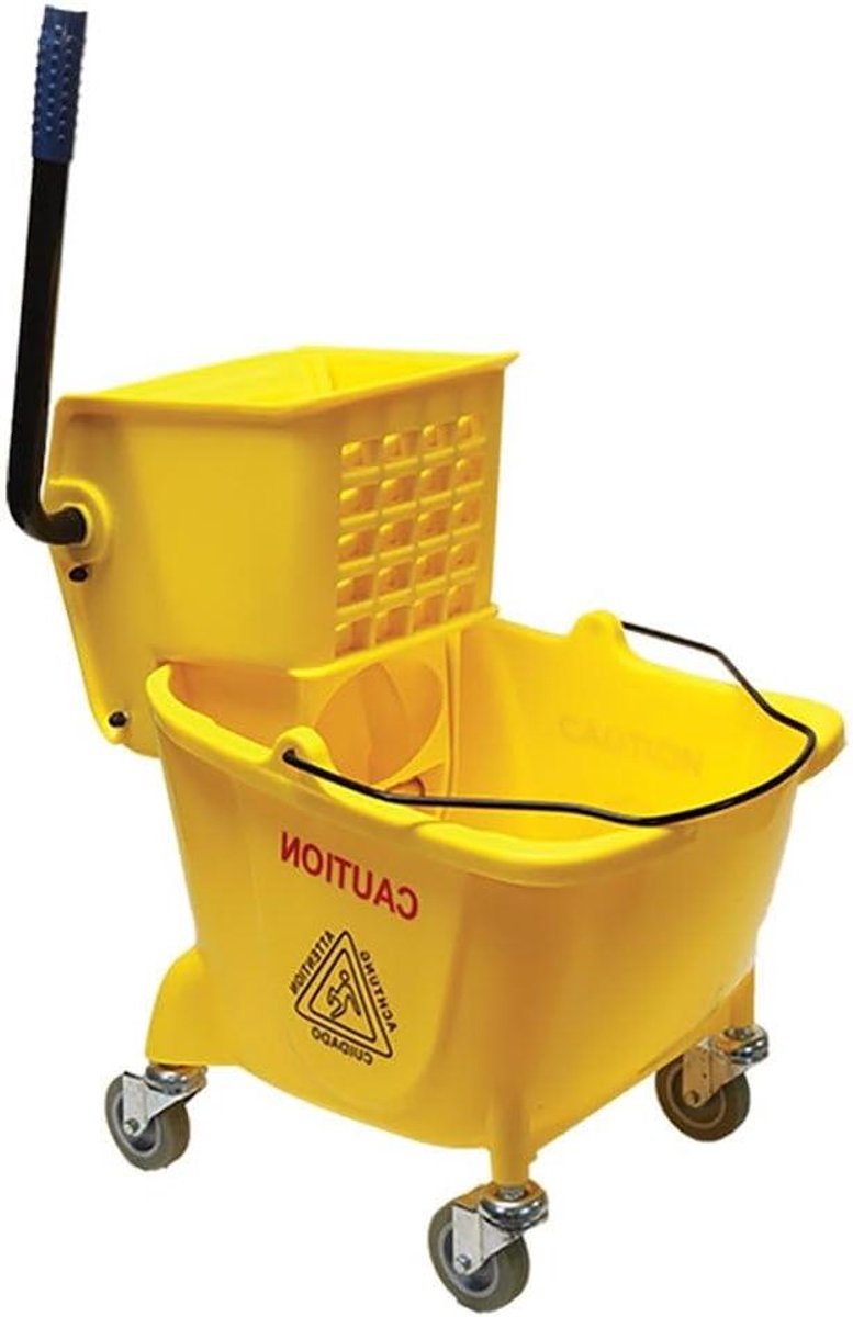 Mop Emmer - Dweil Emmer - Schoonmaken Vloeren - 50.000 Wring Cycles - 5 Gallon - Geel