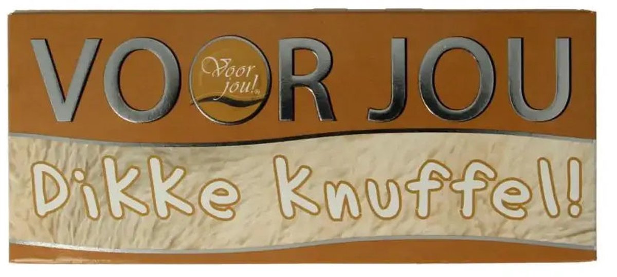 Voor Jou! Chocolade reep Dikke knuffel