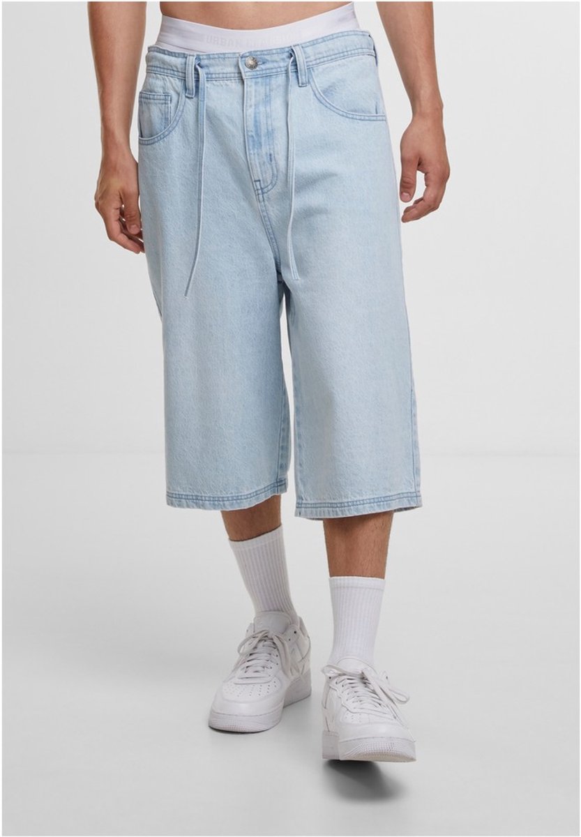 Urban Classics Skater Shorts With Drawcord Driekwartbroek Taille 42 inch Blauw