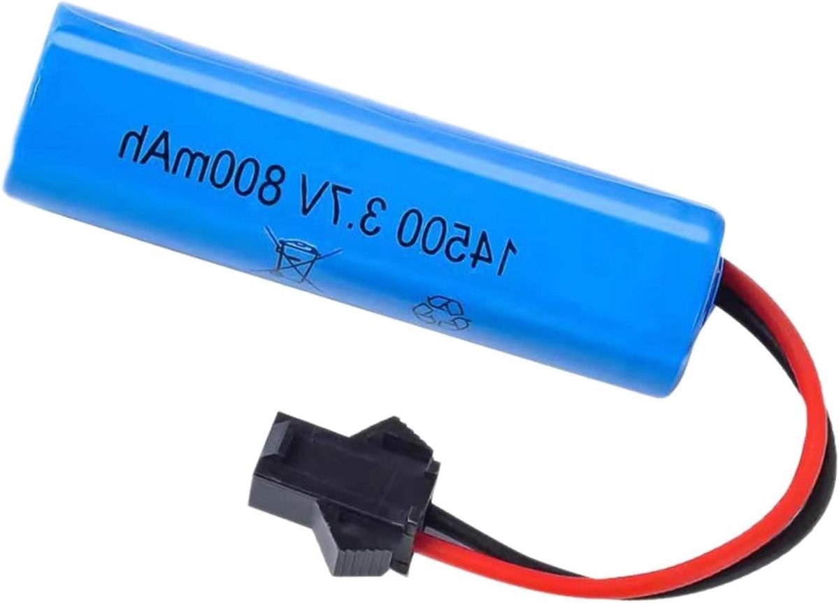 LiPo Batterij - Oplaadbare Accu - Model C2 D828 - SM-2P Connector - 800mAh - Blauw