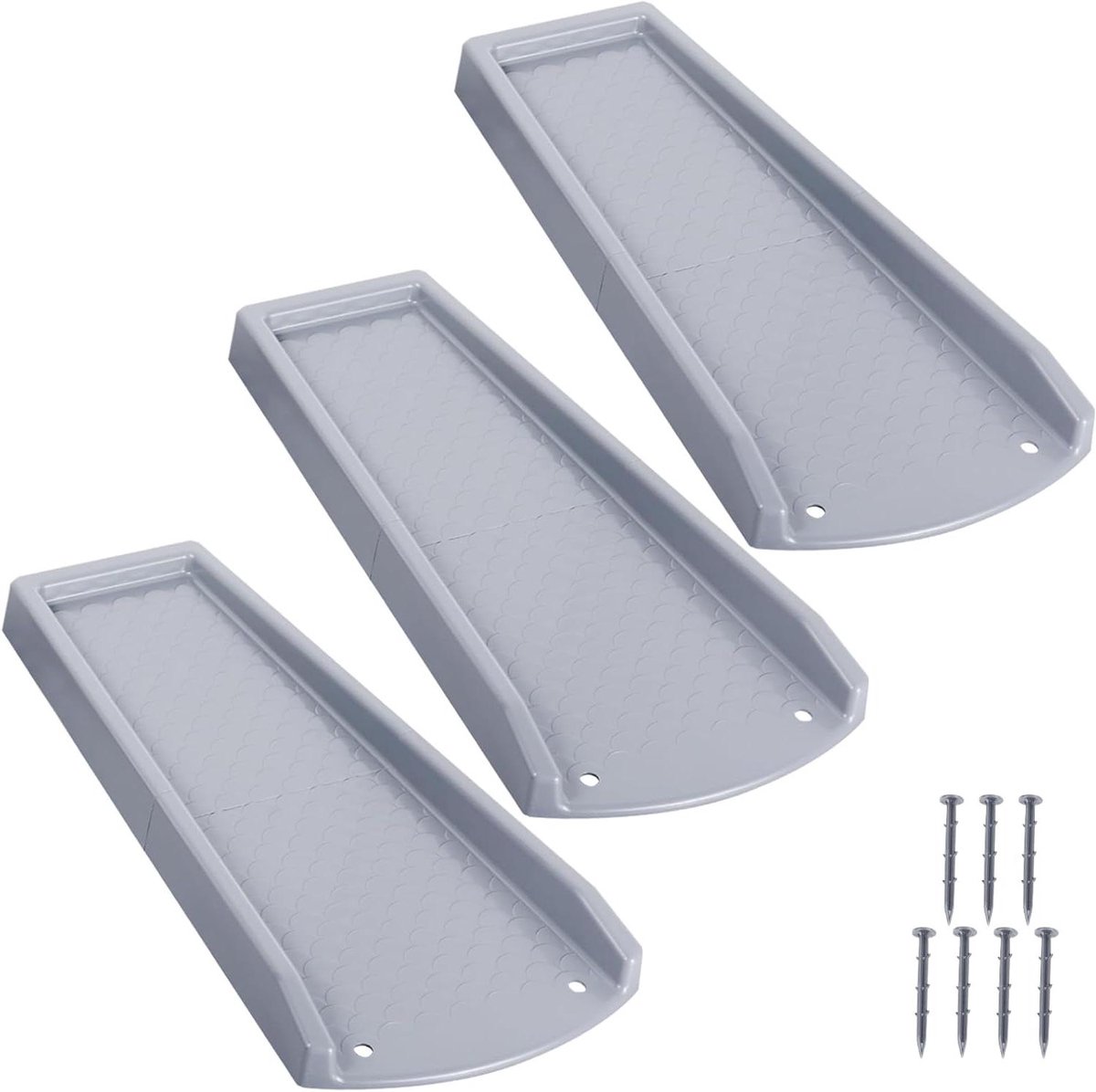 Regengoot Splash Block - Afvoer Verlenger - Wateroverlast Voorkomen - Verdikt PE Materiaal - 60 cm - Grijs
