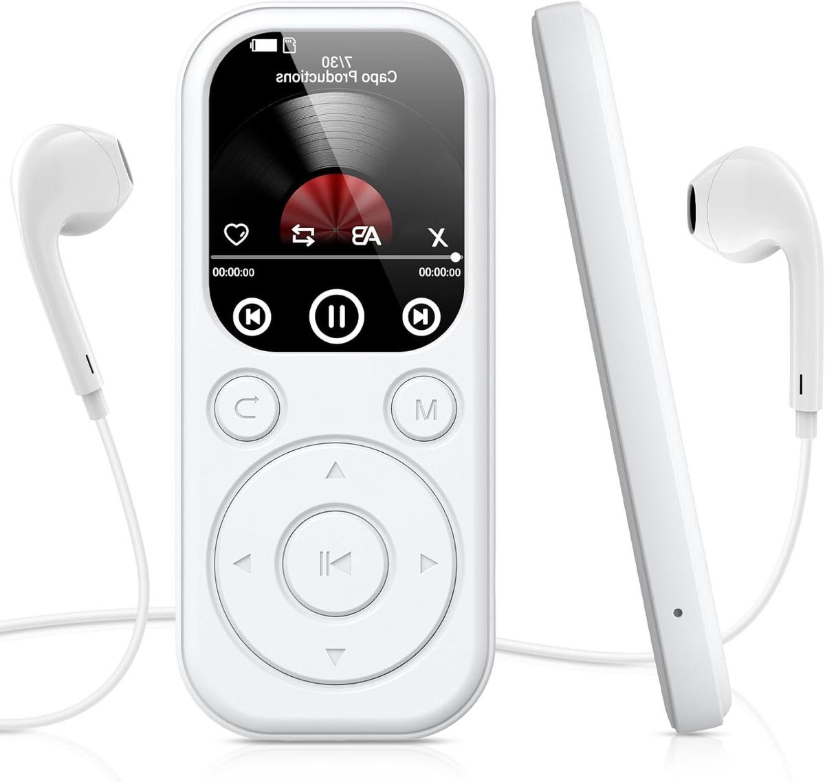 MP3-speler - Muziekspeler Digitale Audio - Muziek Luisteren - Bluetooth 5.4 - 128 GB - wit