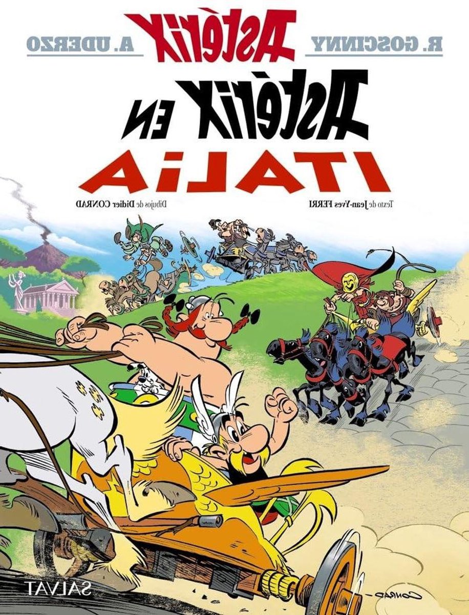 Asterix en Italia - Avontuurstrip Stripboek - Lezen en Ontspannen - Nieuwste Avontuur - 23 x 0.8 x 29.5 cm