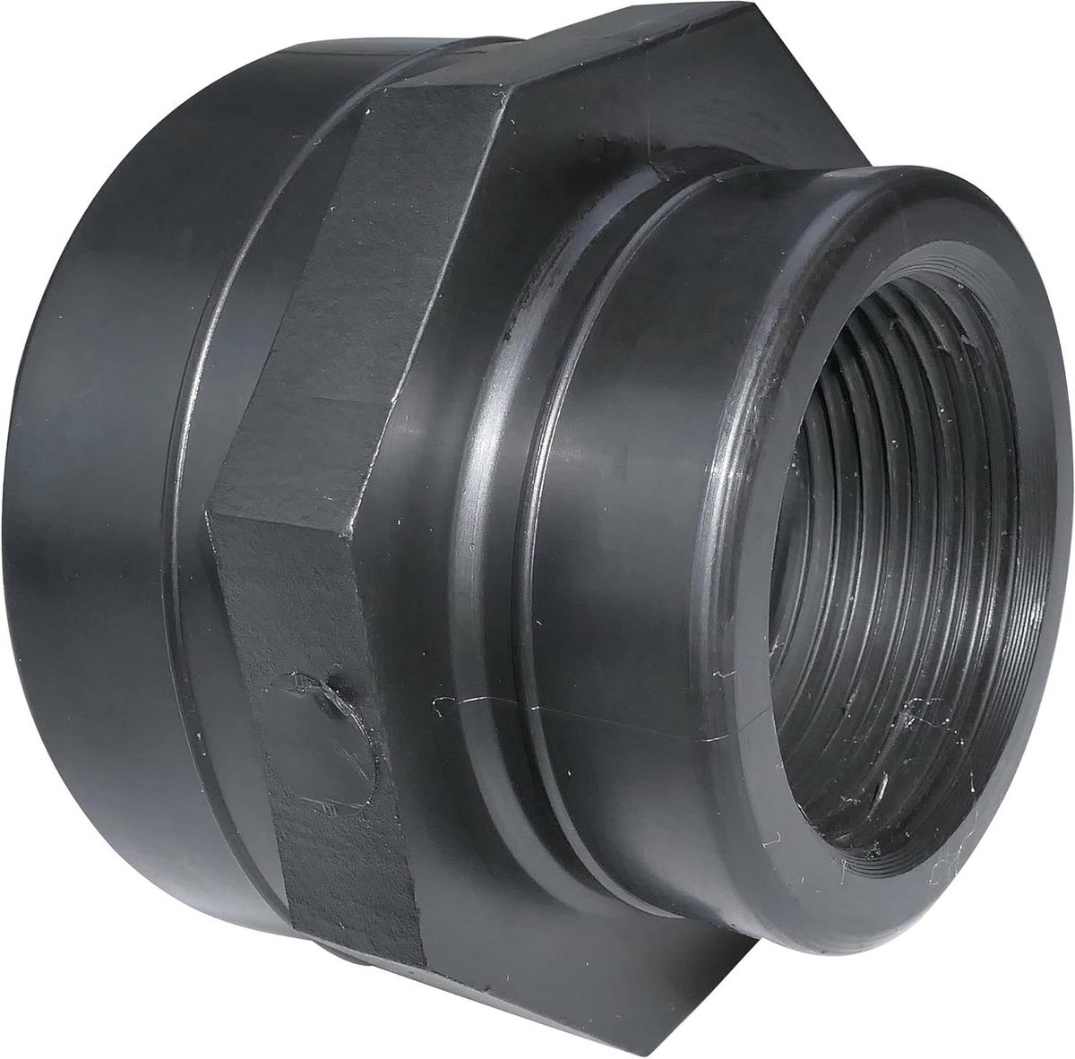 Schroefverkleiner - Slangverkleiner Nippel - Waterleiding Verbinden - Binnendraad Koppeling - 2'' x 1 1/4'' - Zwart