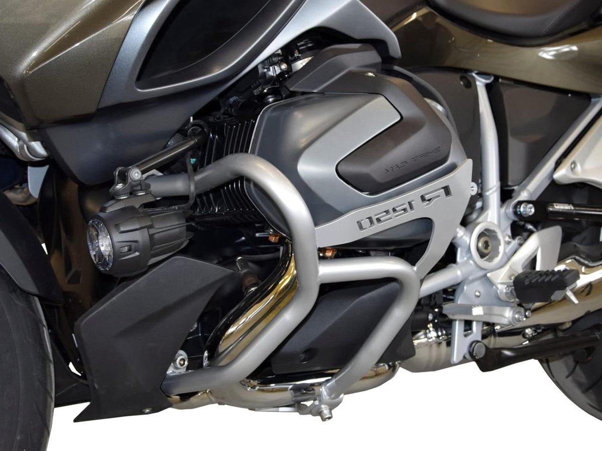 Valbeugel Motor - Motorbescherming Valset - Motor Beschermen - Gepoedercoat Staal - Links en Rechts - Zilver