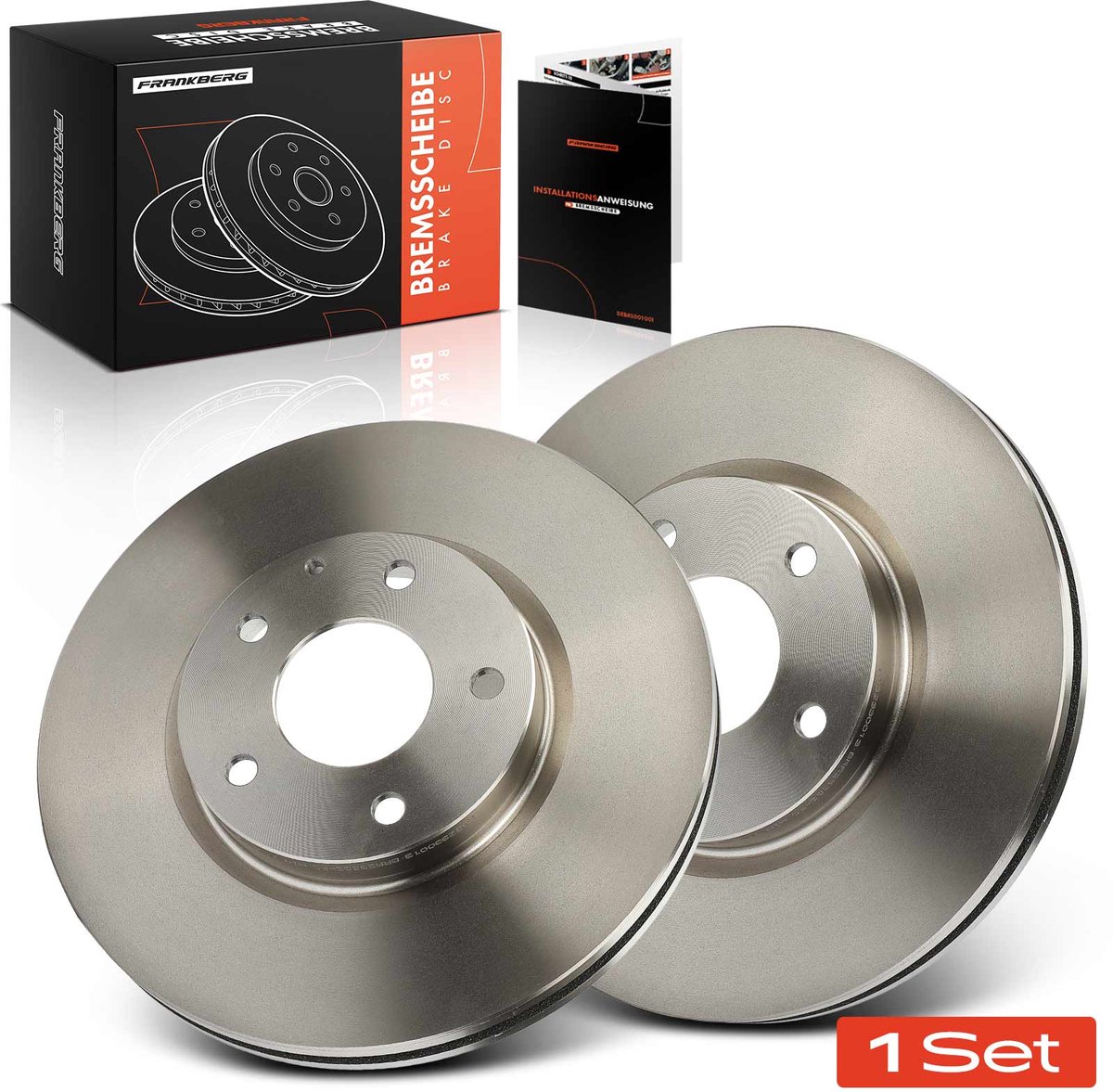 Frankberg 2x Remschijven Vooras voor Mazda 6 Kombi Sedan CX-5