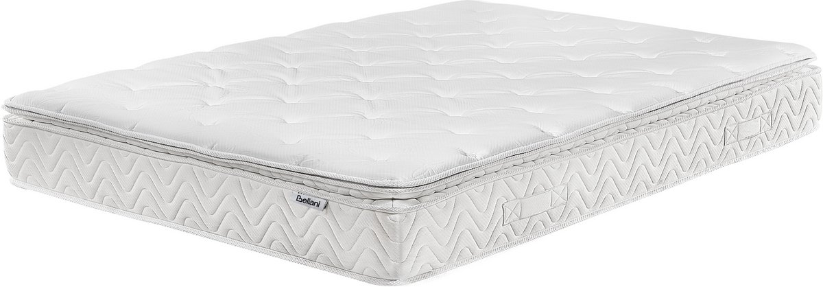 Beliani LUXUS - Pocketveringmatras - Crème - 140 x 200 cm - Polyester Beige