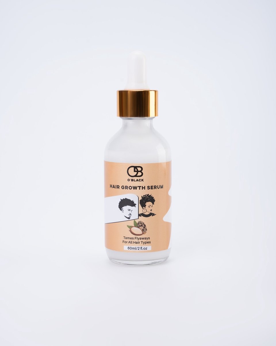 O' Black Hair Growth Serum 60ml | haarserum voor krullen en afro