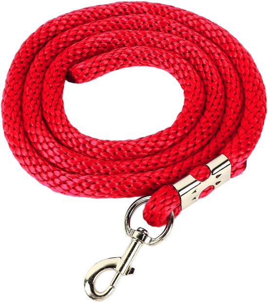 Trekhalster met Touw van Twee Meter, Dikke Lijn en Grote Haak voor Paardentraining en Longeren, Ideaal voor Paarden en Pony's (Rood) Trekhalster met Touw van Twee Meter, Dikke Lijn en Grote Haak voor Paardentraining en Longeren, Ideaal voor Paarden en Pony's (Rood)