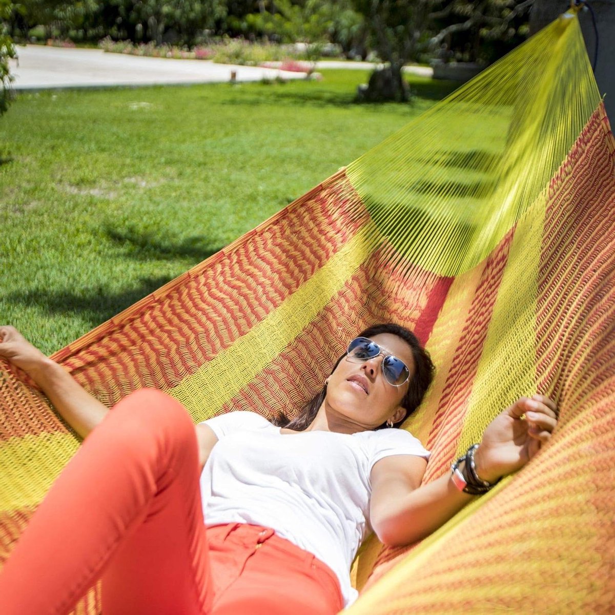 Mexicaanse Hangmat - Net Hangmat XL - Ontspannen in de tuin - Handgemaakt volgens Maya traditie