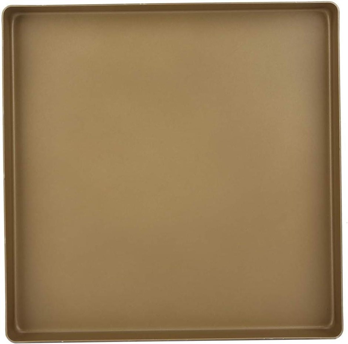 Vierkante Bakplaat - Brood Pizza Vorm - Zelf Taarten Bakken - Antiaanbaklaag - 28x28x3 cm - Goud