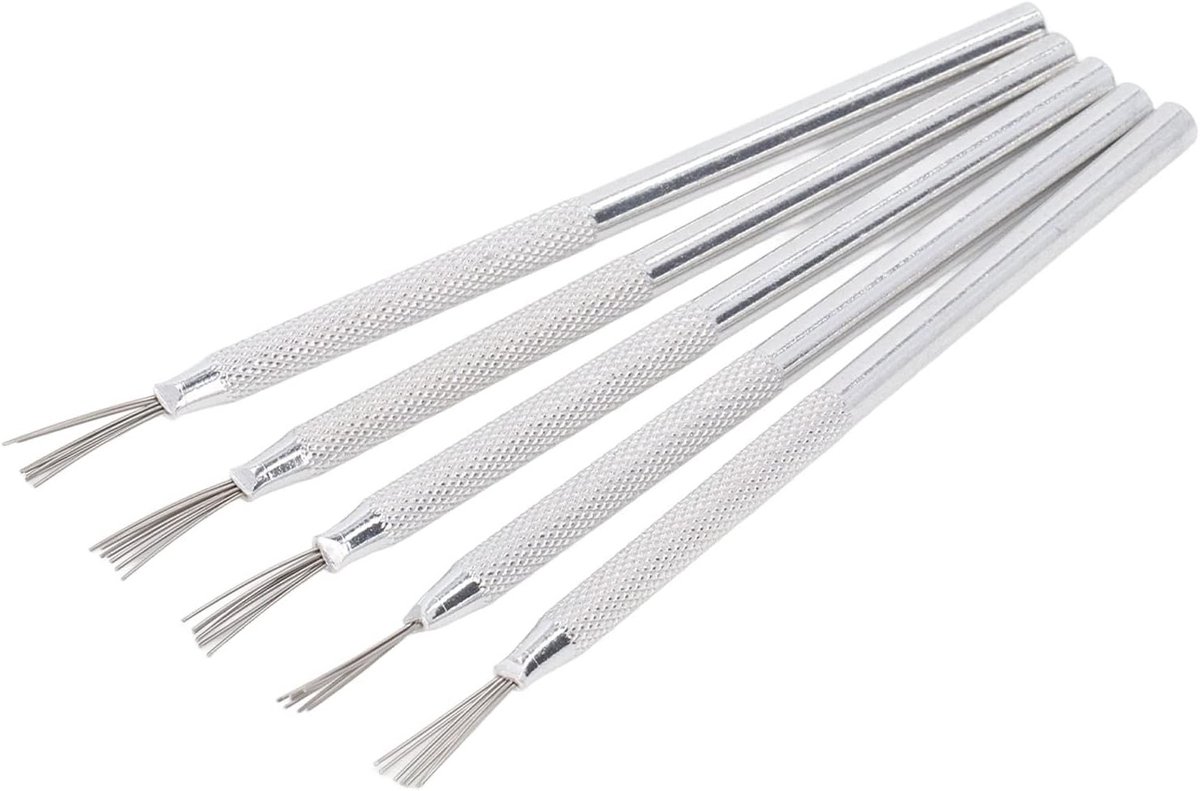 Set van 5 Keramische Detailgereedschappen voor Klei - Naaldtools, Textuurtools en Sculpting Accessoires voor Modelbouw