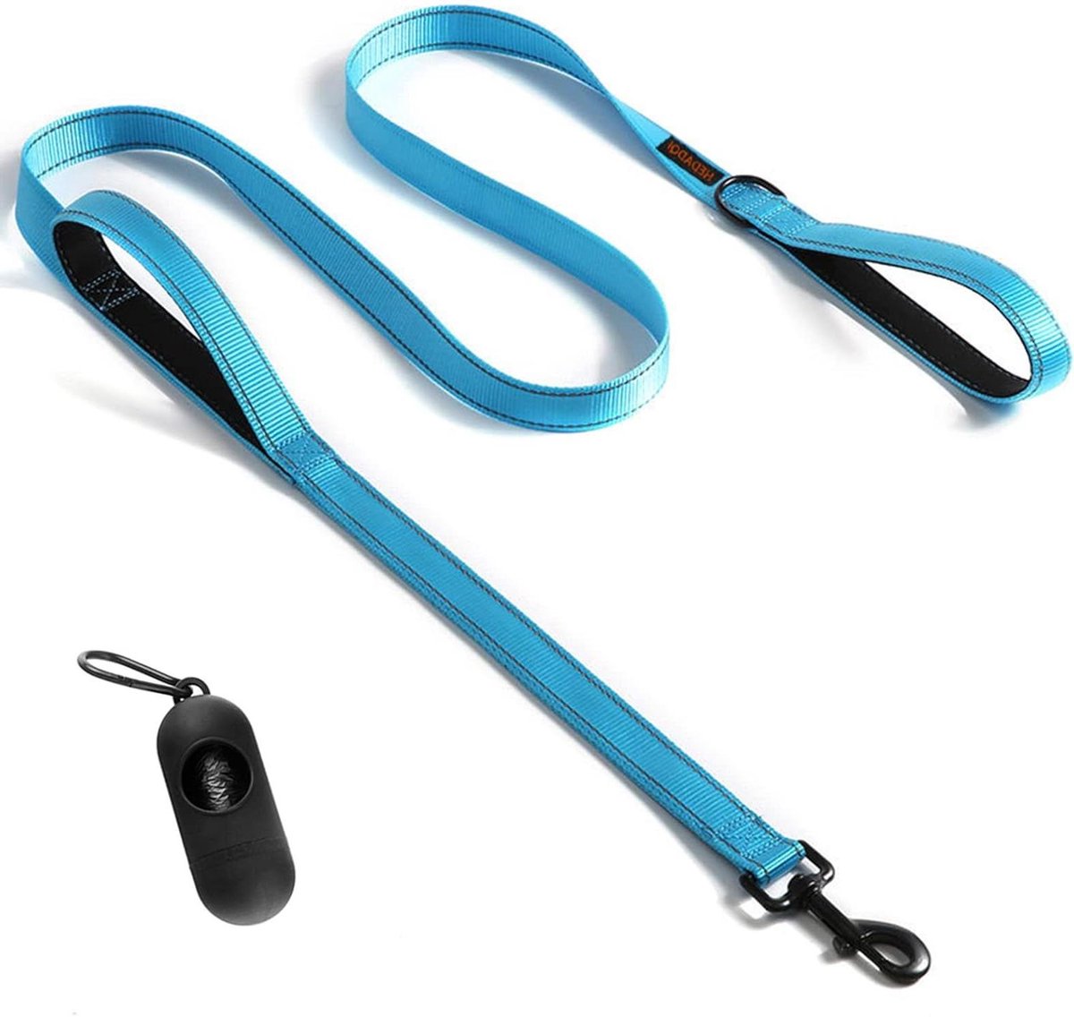 Hondenriem - Trainingslijn Hond - Veilig Wandelen - Dubbele Handgrepen - 1.5 Meter - Blauw