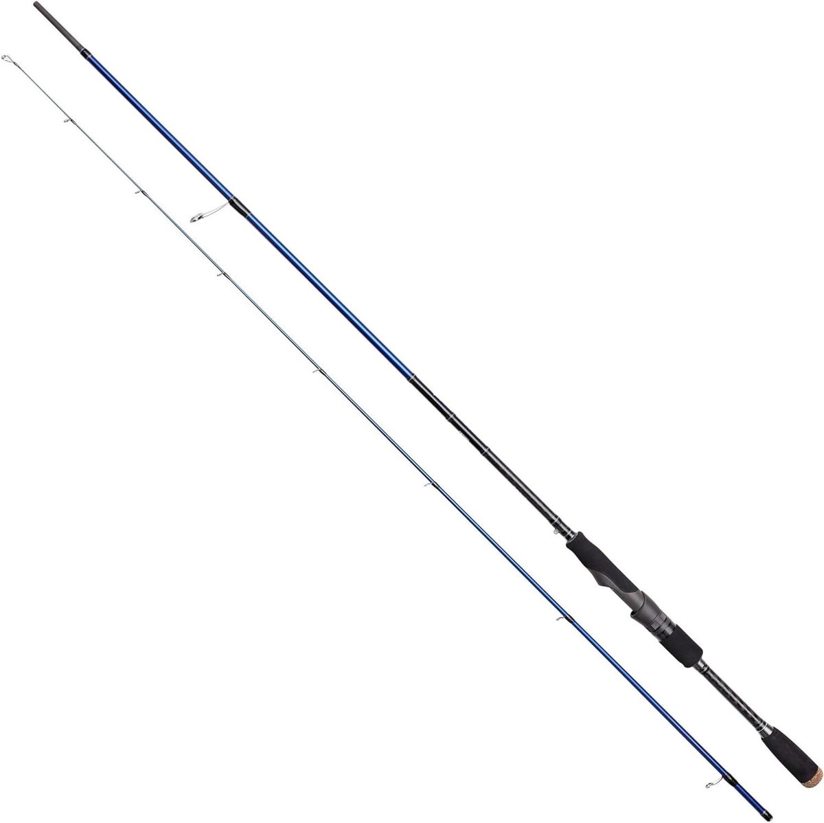 Spinhengel Jerkbait - Roofvishengel Vissen - Kunstaas Vissen - Superieure Rukactie - 221 cm - Zwart