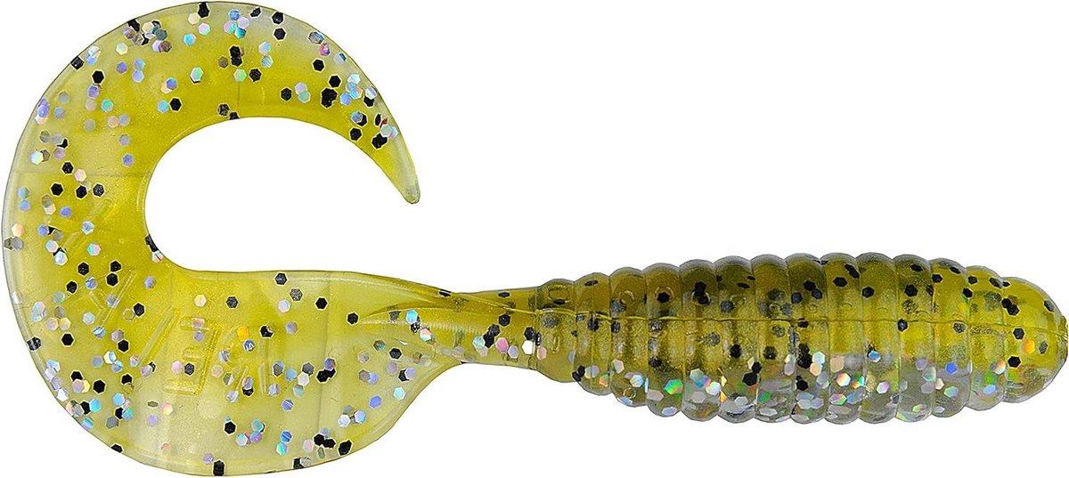 Relax Twister Rubberaas - Zacht Kunstaas - Snoek Vissen - Zeer Zacht Rubber - 125 cm 5 stuks - Goud Wit