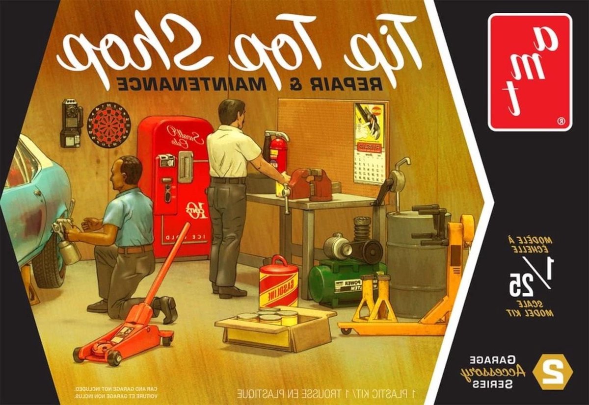Modelbouwset Werkplaats - Hobbybouw Kit - Gedetailleerd Bouwen - Inclusief Gereedschap Figuren - 1:25 Schaal - Divers