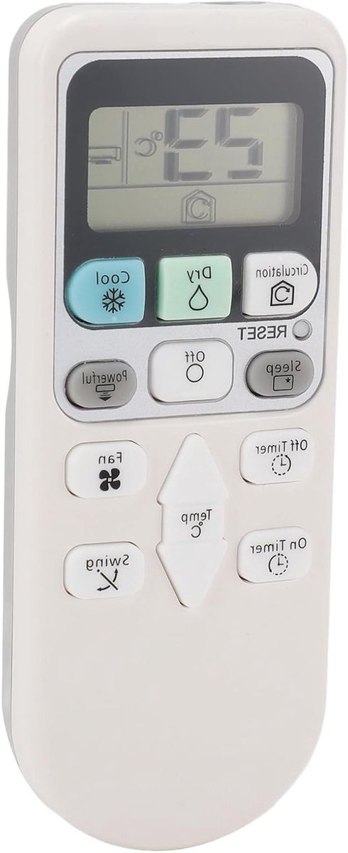 Universele Afstandsbediening voor Airconditioner - Vervangende Remote voor Diverse Modellen zoals RAR 3N4, RAR 2SP1 en RAR 5F1 met Eenvoudige Bediening en Bereikbaarheid