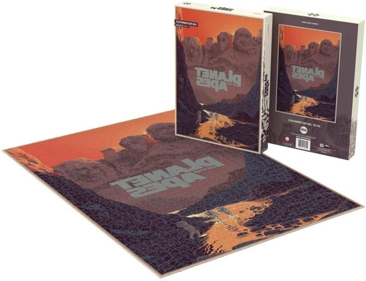 Apen Puzzel - Legpuzzel Stukjes - Ontspannen Tijdverdrijf - Thema Mount Rushmore - 1000 Stukjes - Meerkleurig