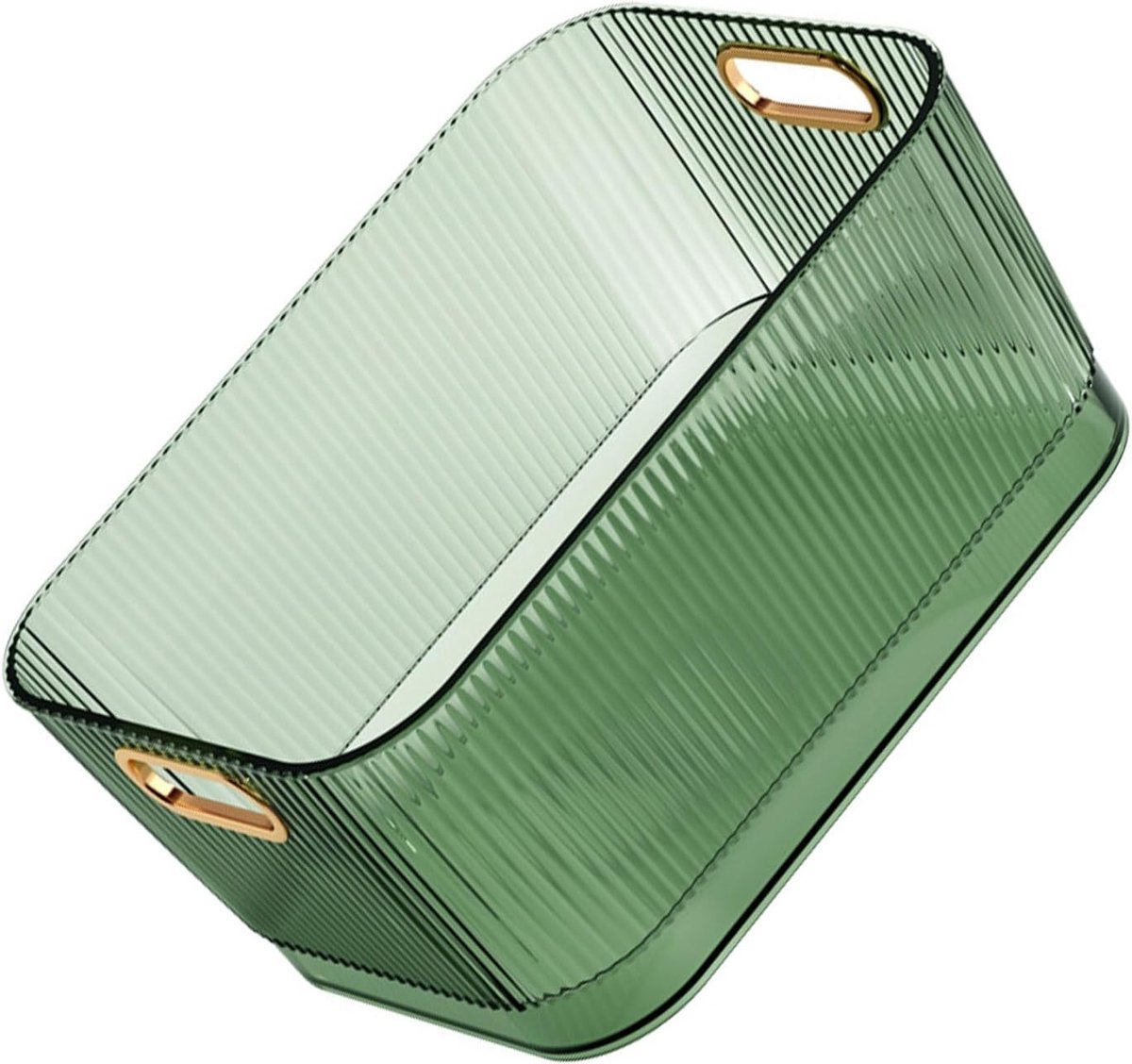 Transparante Acryl Opbergmand voor Skincare en Cosmetica - Grote Maat (L 26.6x18.5x13.2 cm) voor Organisatie en Opslag