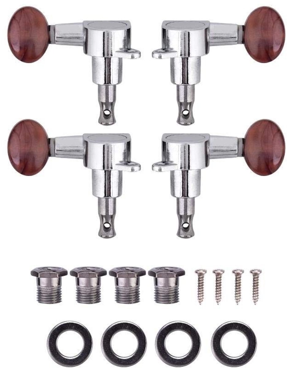 Store_9 - Guitarren Stimmwirbel - Tuning Pegs voor Ukulele - Perfecte afwerking - Duurzaam en antislip - Geschikt voor muzikanten - 4 stuks