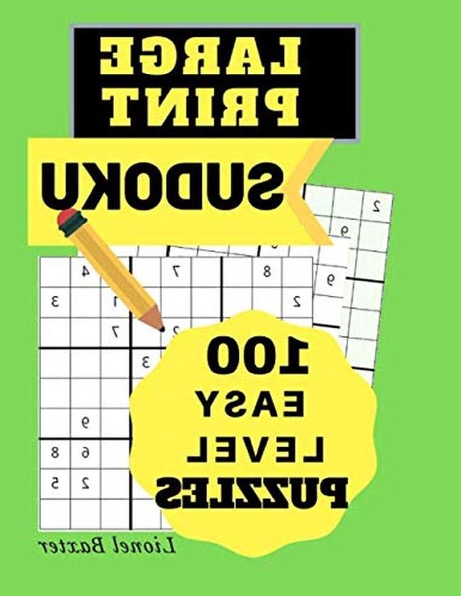Sudoku Puzzelboek - Logica Spel - Hersenen Trainen - Grote Letters - 28 x 21 cm - Wit