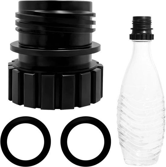 Glazen Fles Adapter voor Sodastream, Snelle Aansluiting, Lekvrije Flesadapter voor Duo en Crystal, Ideaal voor Thuisgebruik en Duurzaam Water