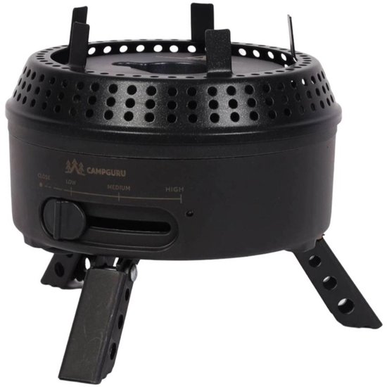 Campguru Hybrid Stove Set - Kooktoestel - Gas en elektrisch - Inclusief 3 pannen - Compact op te bergen — afbeelding 4
