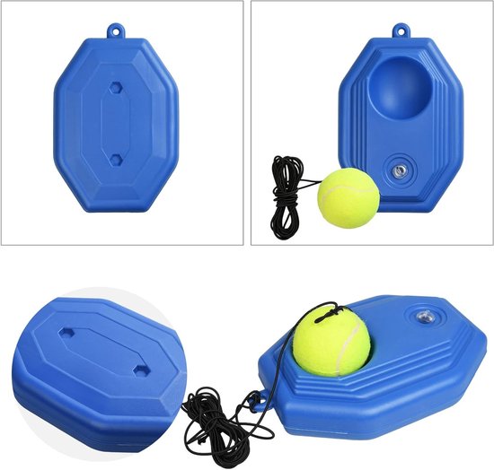 Dailygoods- Tennistrainer Duurzaam - Tennis Trainer - Trainingsbal - Basis met Ventiel - Zelfstudie Tool - Verbeter je Coördinatie - Tennistrainingsapparaat van Dailygoods — afbeelding 2