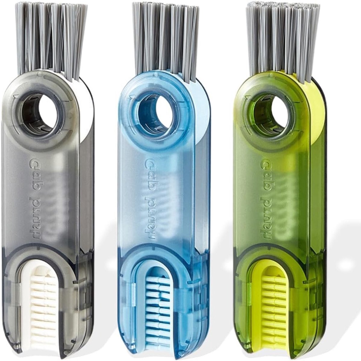 Multifunctionele 3-in-1 reinigingsborstel set - ideaal voor keuken en flessen
