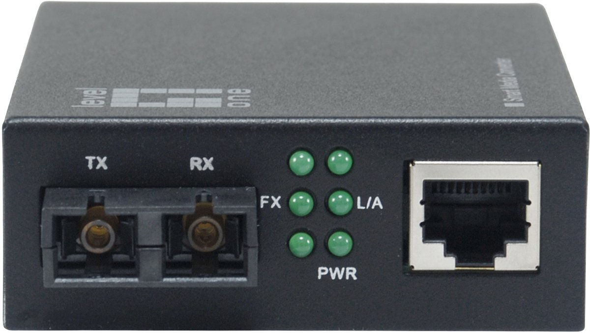 LevelOne GVM-2001 netwerk media converter 1000 Mbit/s 850 nm Multimode Zwart
