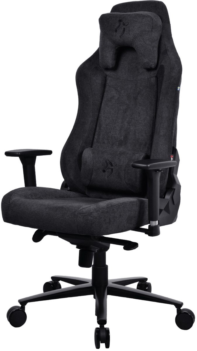 Arozzi Vernazza Gaming Stoel – SoftFabric – Ergonomisch & Verstelbaar – Zwart (Pitch Black)
