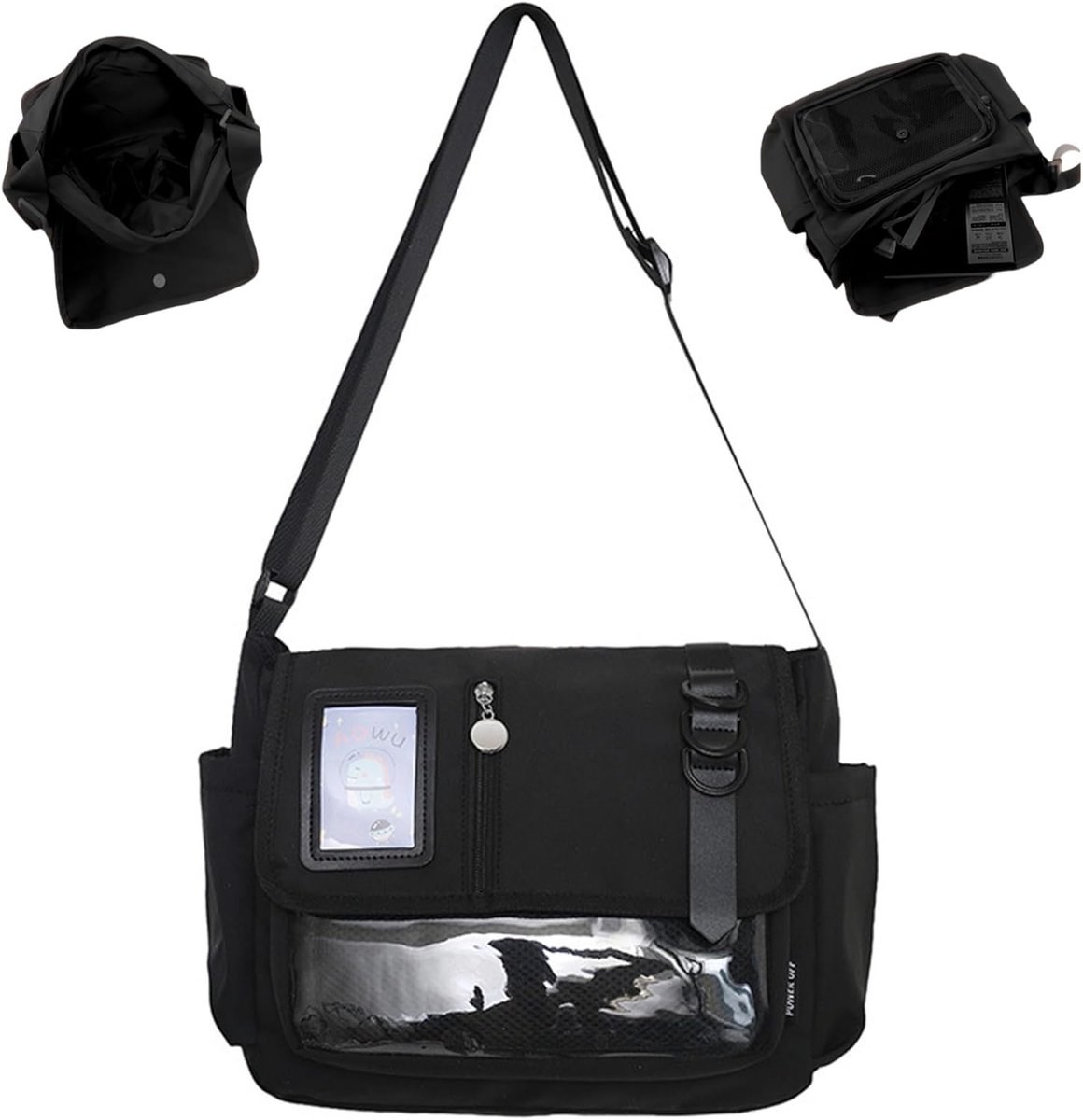 Japanse Schooltas - Kawaii Crossbody Tas - Dagelijks Gebruik - Met Pinnen Display - 34 x 26 x 3 cm