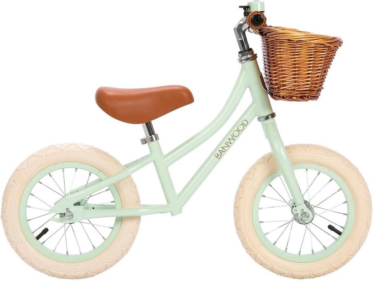 Loopfiets Eerste Fiets Buiten Spelen Verstelbaar Zadel 12 Inch Wielen Mint Groen