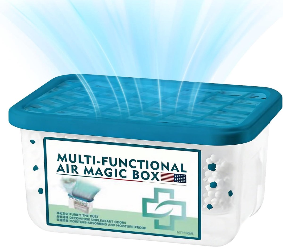 Luchtreiniger - Luchtwasser - Geurbestrijding - 350ml Capaciteit - 6x8x6 cm