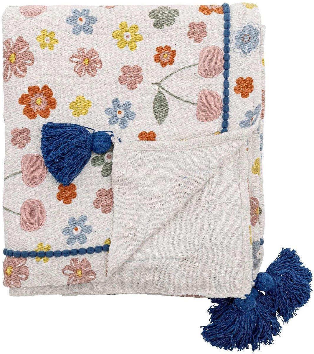 Cherry plaid gerecycled katoen 130x160cm