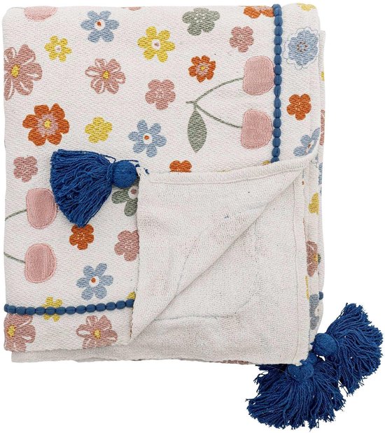 Cherry plaid gerecycled katoen 130x160cm