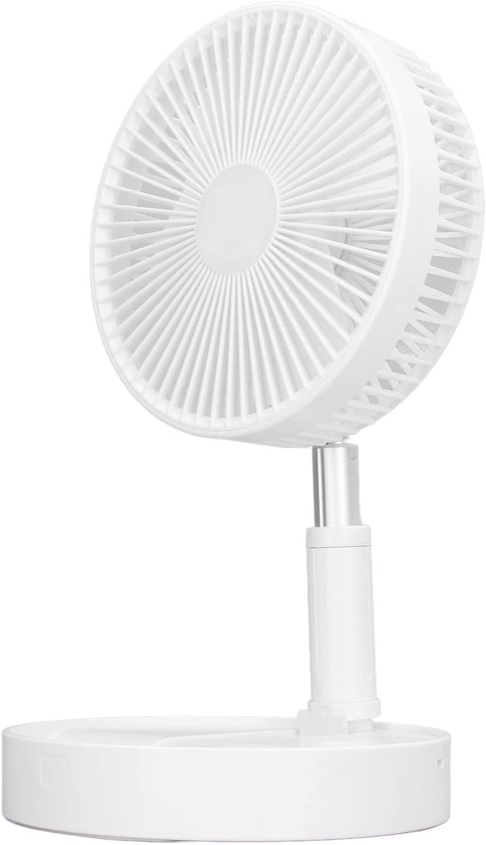 Opvouwbare Ventilator - Draagbare Koeler - Reizen Kamperen - Oplaadbaar USB - 14-39 Inch - Zwart