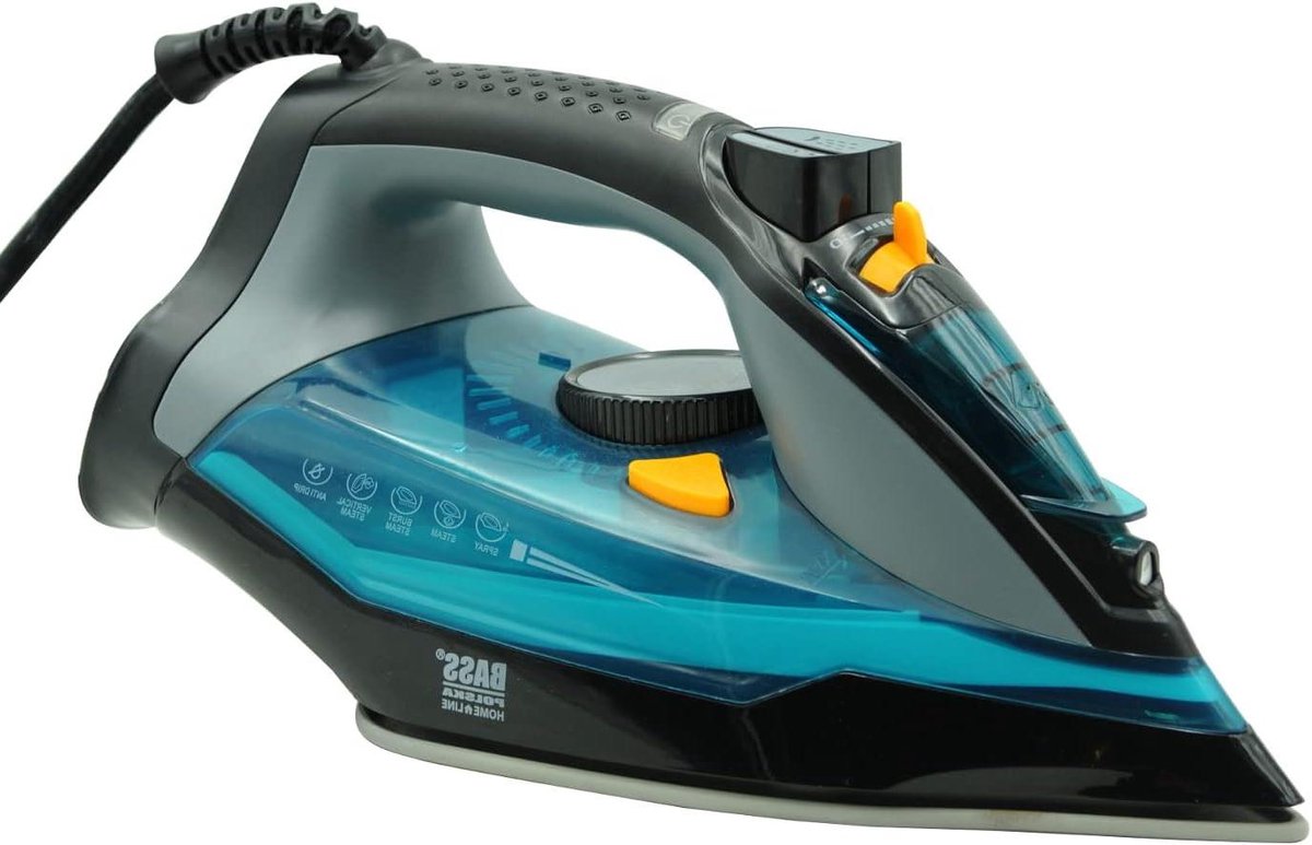 Stoomstrijkijzer - Kledingstomer - Kreukels Verwijderen - Keramische Zool - 2400 Watt - Grijs Blauw