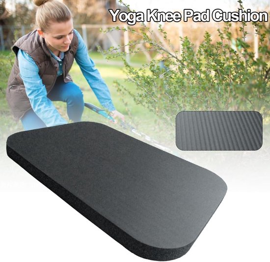Yogapad Kniekussen - Oefenmat Kussen - Comfortabel Sporten - Extra Dik Schuim - 31x19.5 cm - Blauw — afbeelding 4