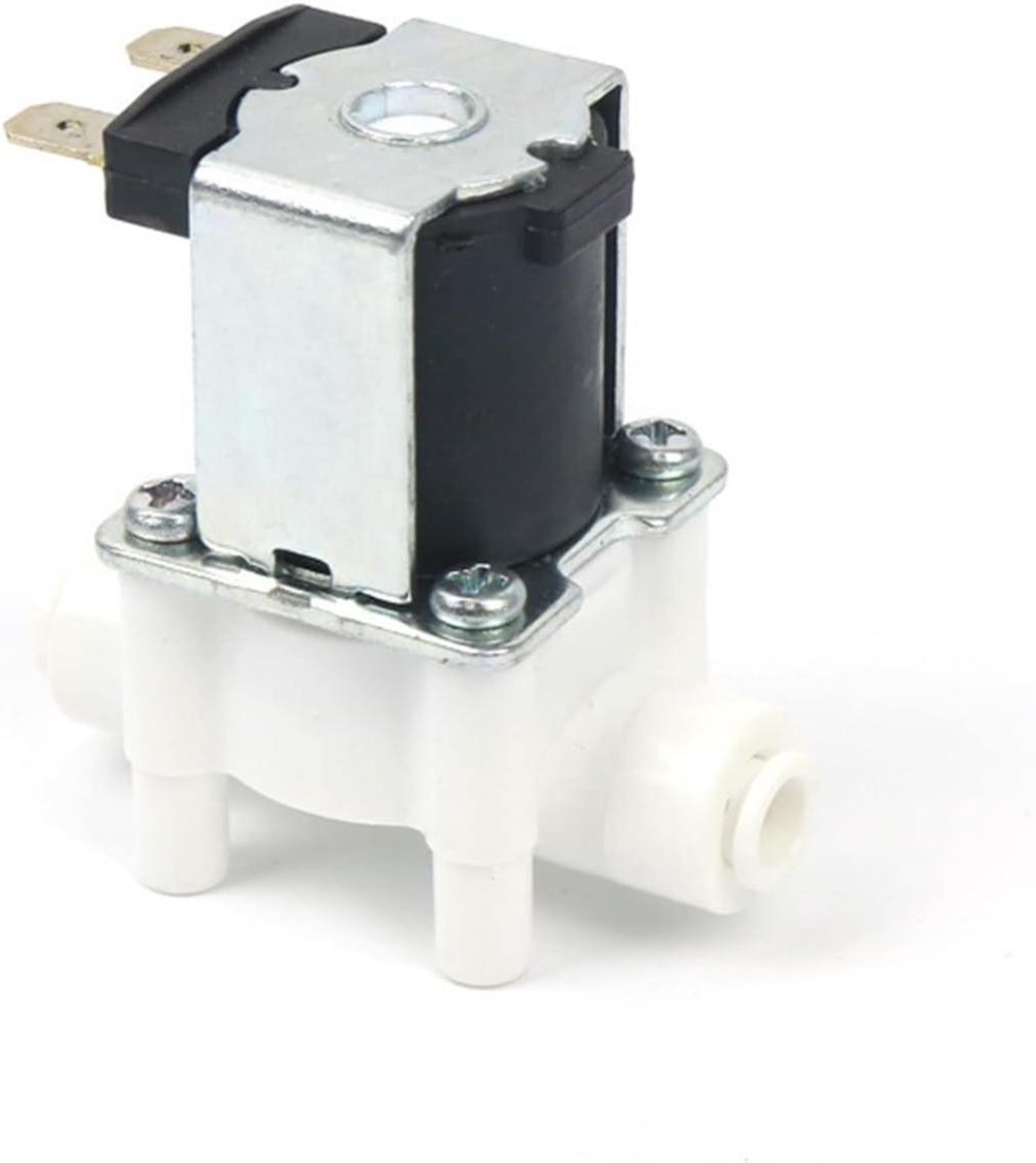 Elektrische Magneetklep - Waterklep Flow Schakelaar - Automatische Waterregeling - Normaal Gesloten - DC 12V - Zwart