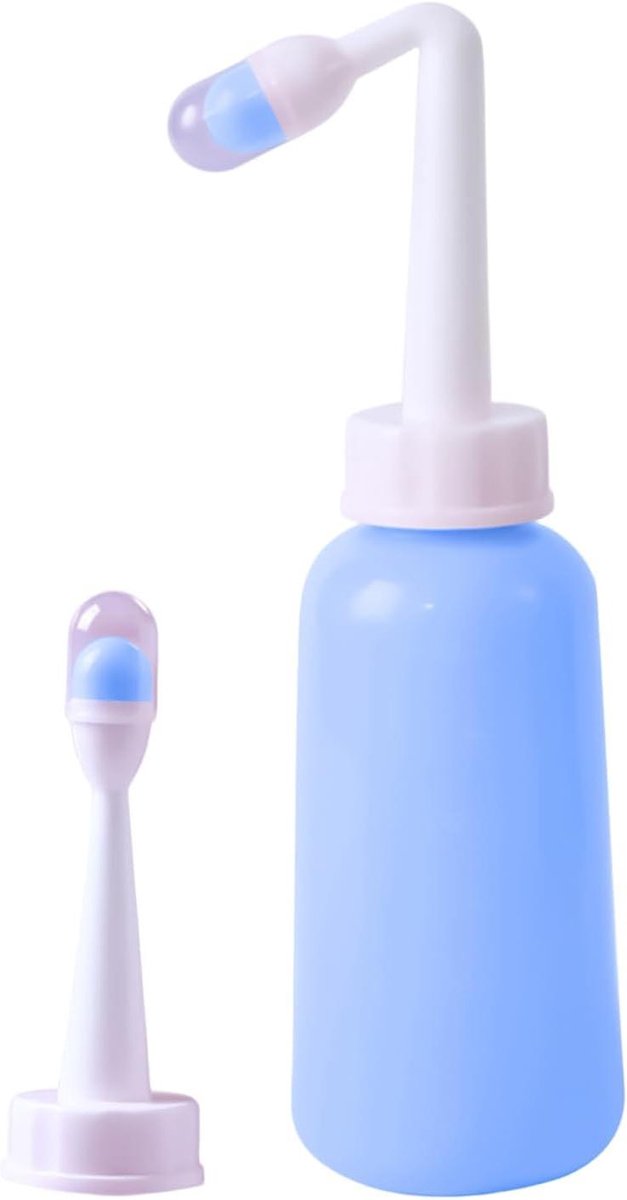 Draagbare Bidetsproeier - Reisbidet Toiletspuit - Persoonlijke Hygiëne - Hittebestendig TPE Materiaal - 17 x 7 cm - Wit