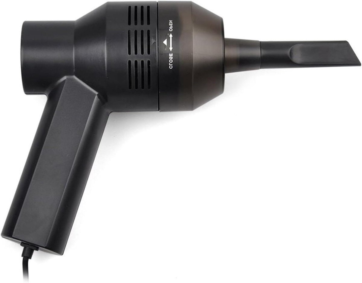 Mini Stofzuiger - Computer Reiniger - Bureau Schoonmaken - USB Aangedreven - 20.9 cm - Zwart