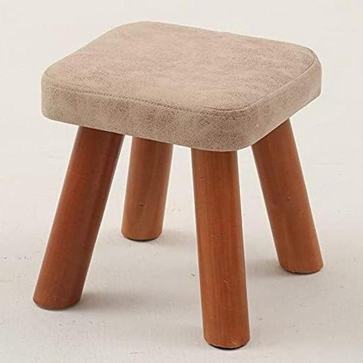 Houten Voetenbankje - Schoenbankje Krukje - Ontspannen Zitten - Minimalistisch Ontwerp - 28cm - E