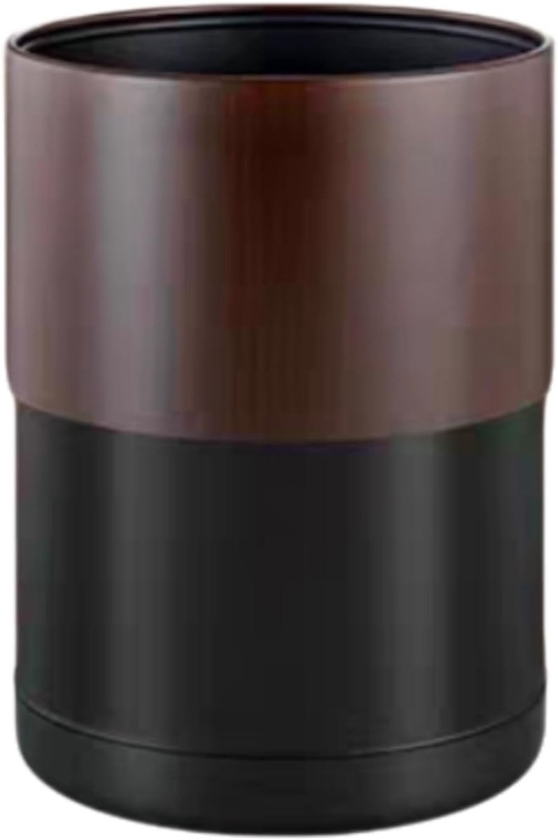 Prullenbak - Afvalbak - Afval Scheiden - Stijlvol Design - 12 Liter - Houtnerf