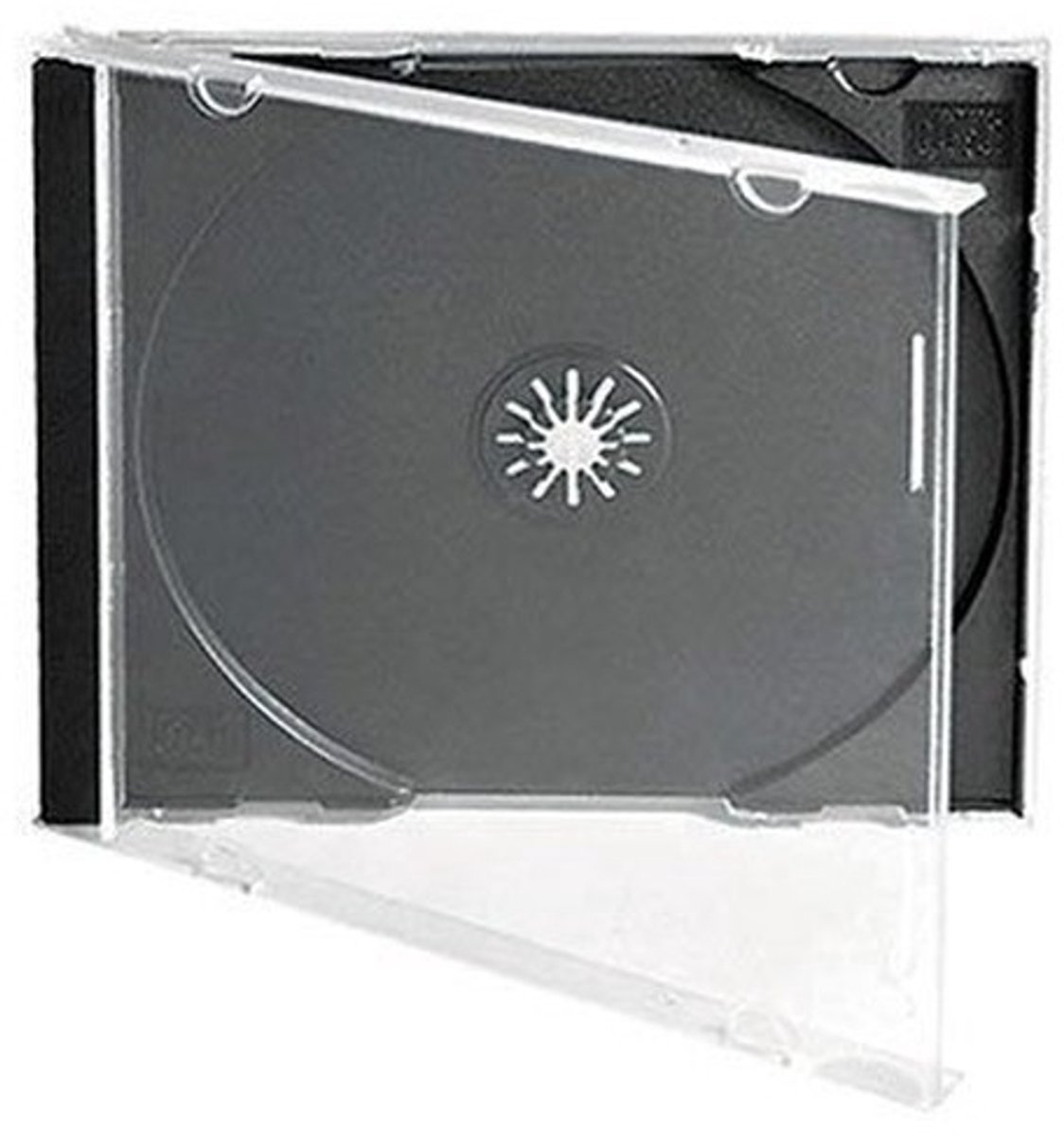 aladdien - CD/DVD Jewel Cases - Set van 5 - 10.4mm - Disc-opslag - Bescherming - Transparant - Geschikt voor 1 disc - Formaat 10.4mm
